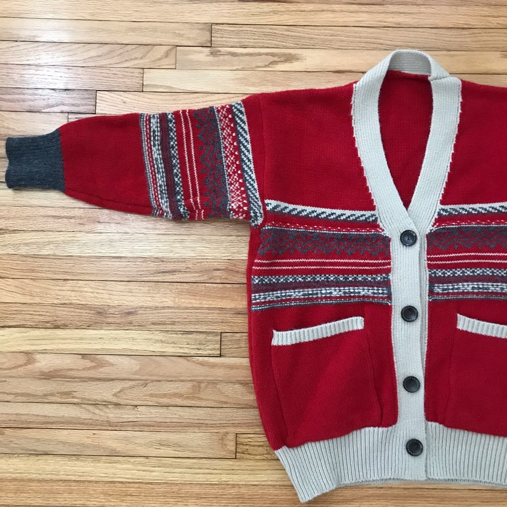 Super Soft Red Cardigan